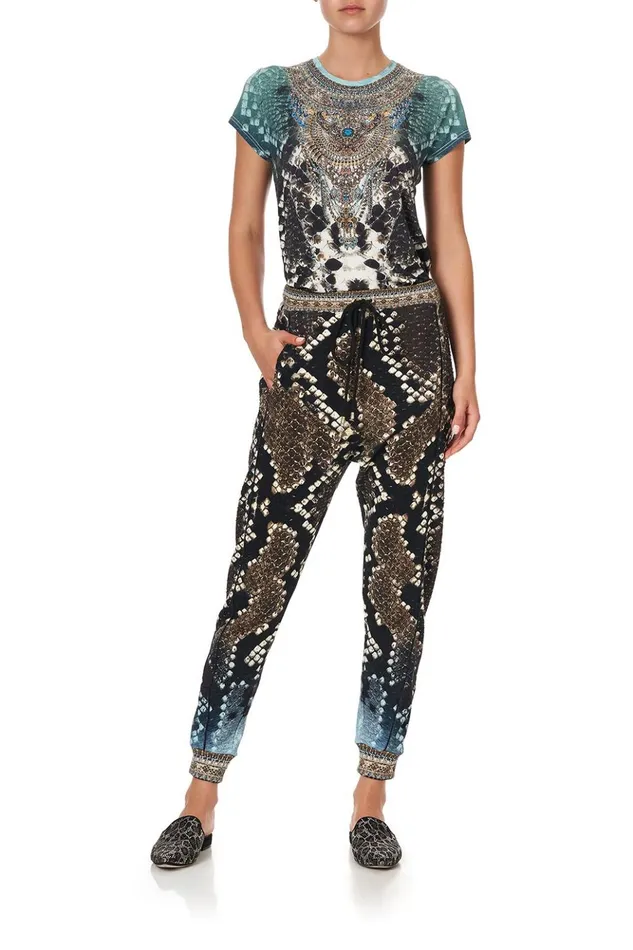 Women Loungewear Camilla Curved Hem Fitted Tee Prey