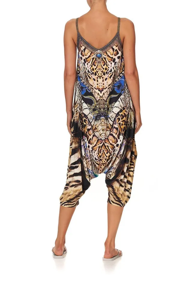 Women Loungewear Camilla Drop Crotch Thin Strap Jumpsuit Dragon Lady