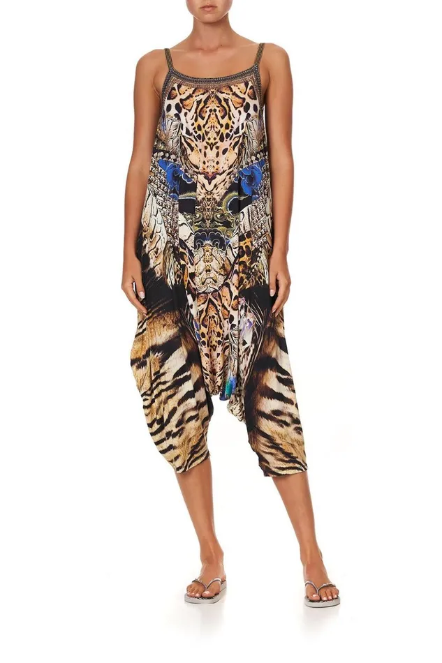 Women Loungewear Camilla Drop Crotch Thin Strap Jumpsuit Dragon Lady