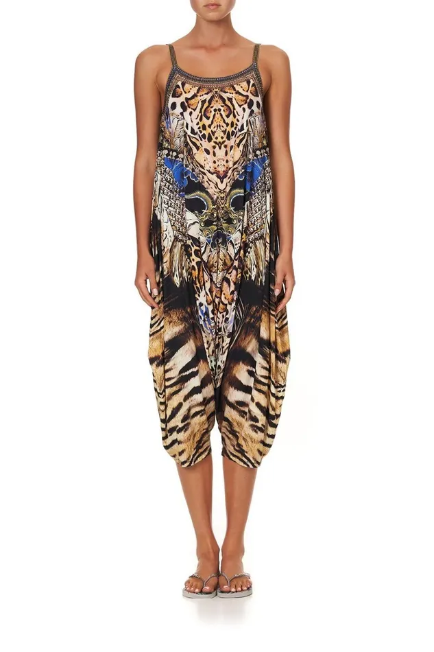 Women Loungewear Camilla Drop Crotch Thin Strap Jumpsuit Dragon Lady
