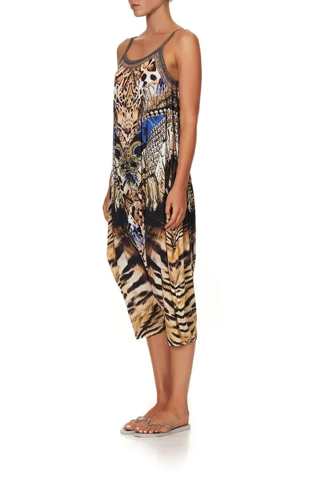 Women Loungewear Camilla Drop Crotch Thin Strap Jumpsuit Dragon Lady