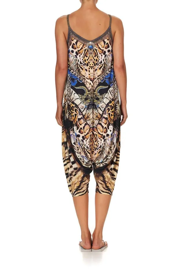 Women Loungewear Camilla Drop Crotch Thin Strap Jumpsuit Dragon Lady