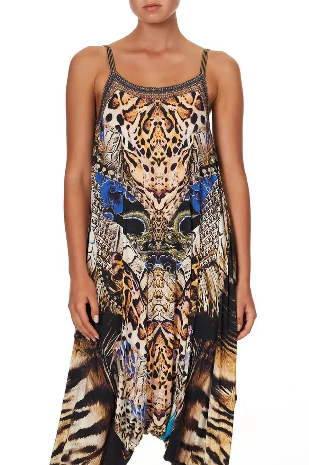 Women Loungewear Camilla Drop Crotch Thin Strap Jumpsuit Dragon Lady