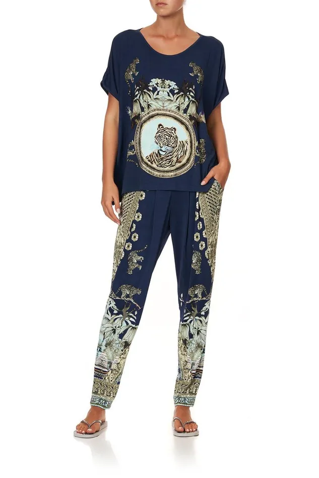 Women Loungewear Camilla Loose Fit Round Neck Tee A Little Past Twilight