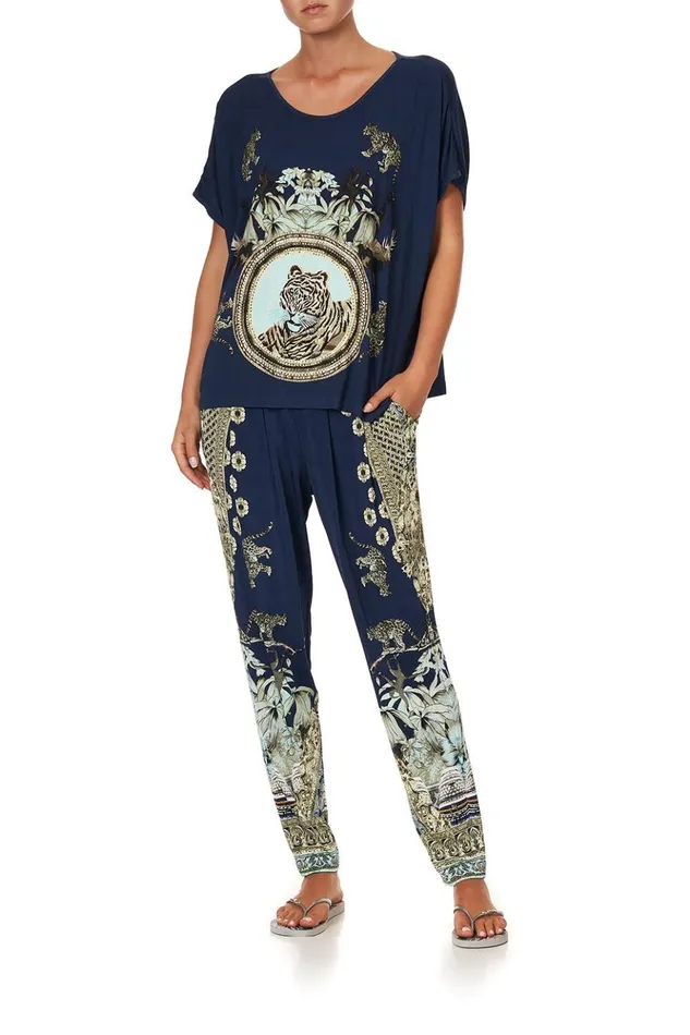 Women Loungewear Camilla Loose Fit Round Neck Tee A Little Past Twilight