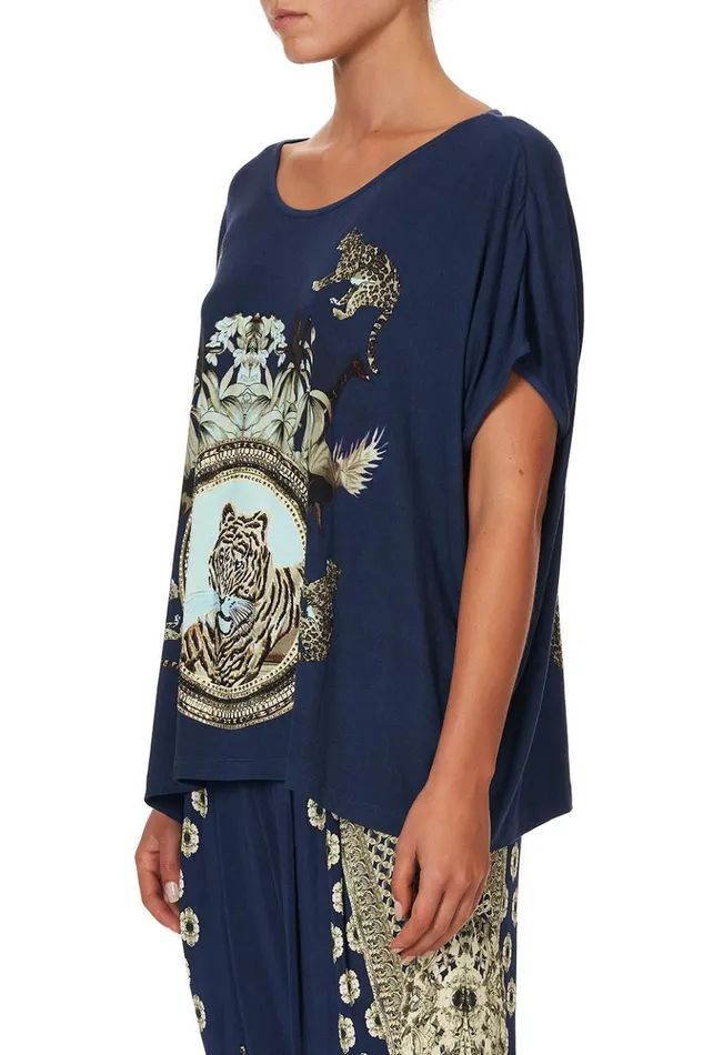 Women Loungewear Camilla Loose Fit Round Neck Tee A Little Past Twilight