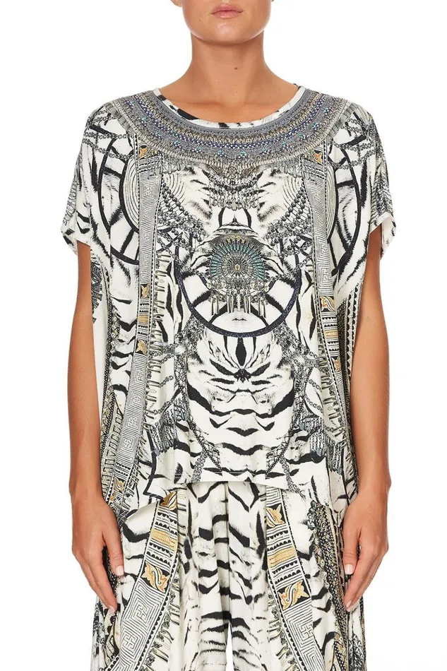 Women Loungewear Camilla Loose Fit Round Neck Tee Wild Belle