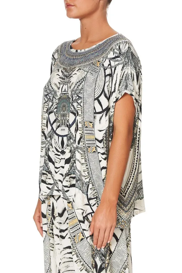 Women Loungewear Camilla Loose Fit Round Neck Tee Wild Belle