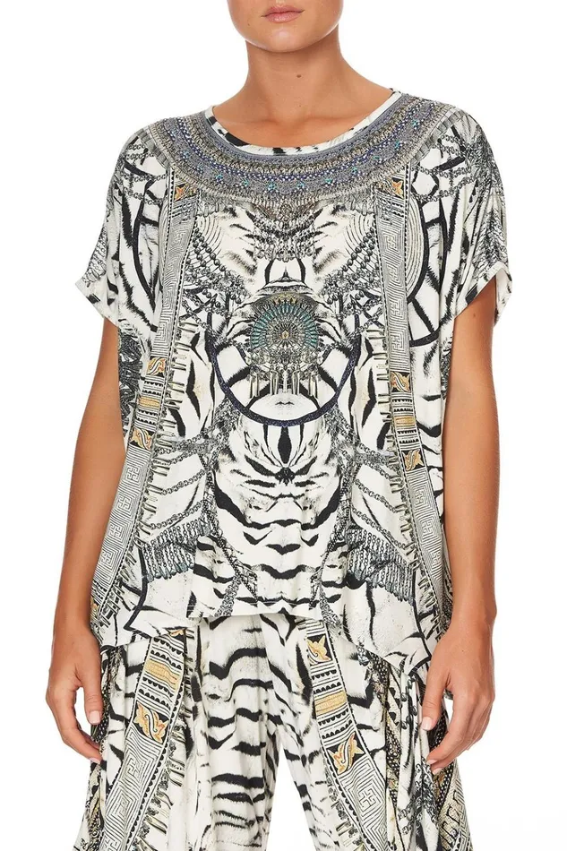 Women Loungewear Camilla Loose Fit Round Neck Tee Wild Belle