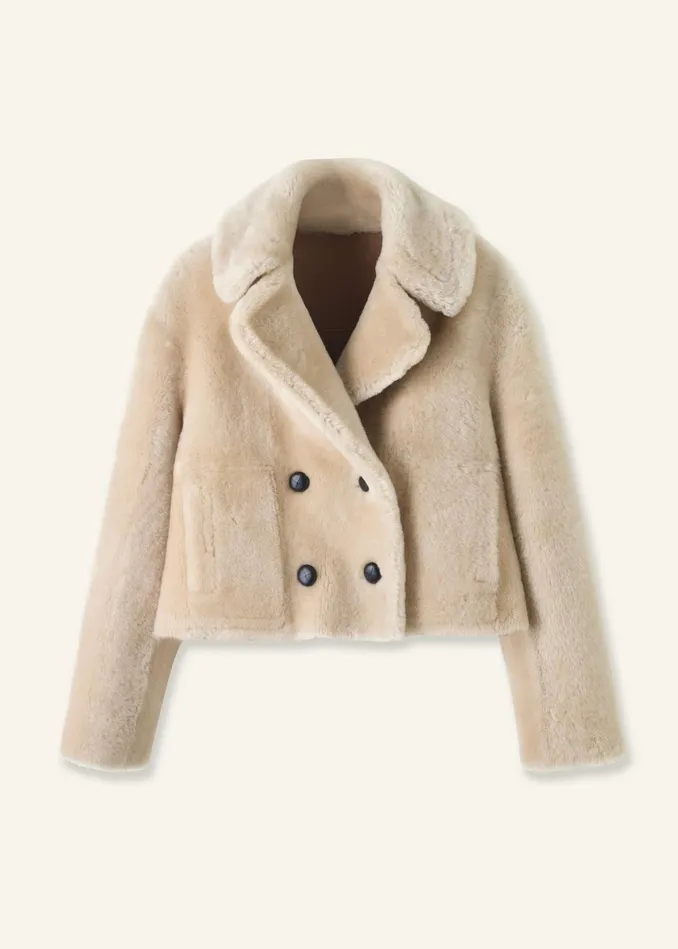 Women Luxe Short Shearling Coat MEEM