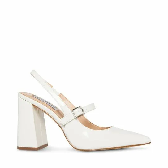 Women MAEGAN WHITE PATENT White Patent Steve Madden Heels