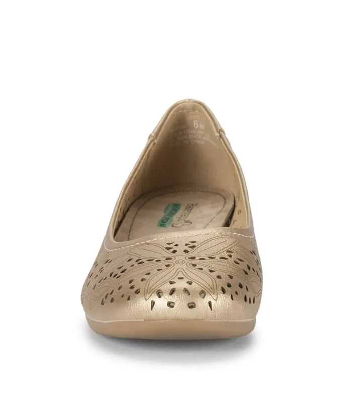 Women Mariah Casual Flat Light Gold Baretraps Flats and Loafers