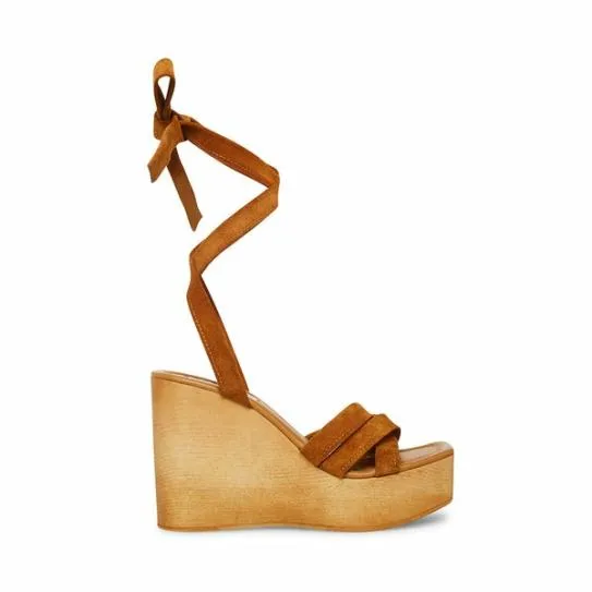 Women MARISTELLA CHESTNUT SUEDE Chestnut Suede Steve Madden Sandals