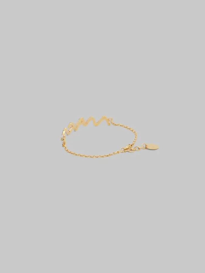 Women Marni Bracelets Chain Bracelet With Marni Symbol And Rhinestone Pav