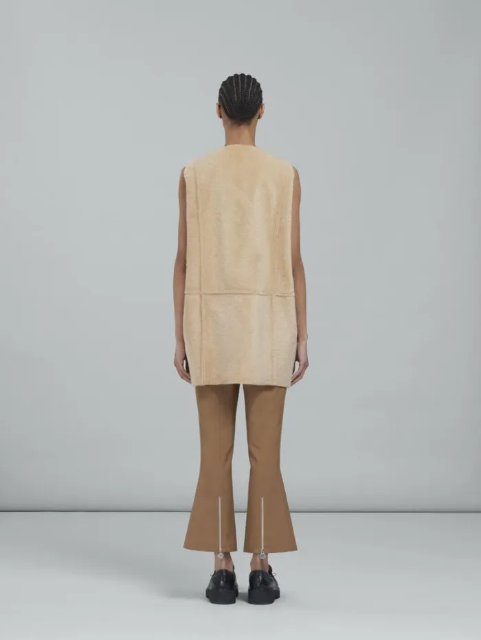 Women Marni Coats and Jackets Reversible Light Merino Velour Vest