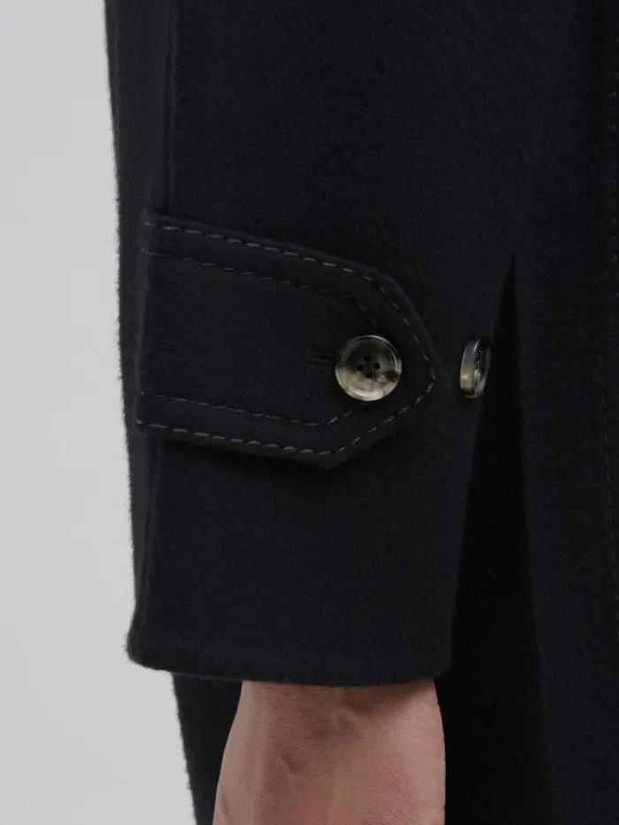 Women Marni Coats and Jackets Wool And Cashmere Coat With Shearling Collar