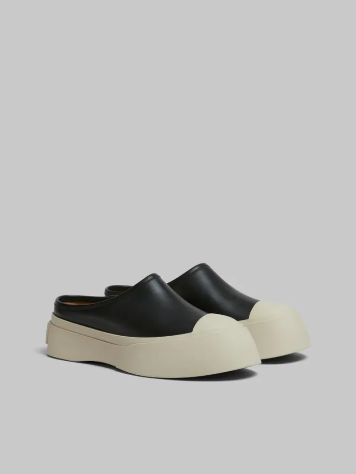 Women Marni Pablo Black Leather Pablo Sabot