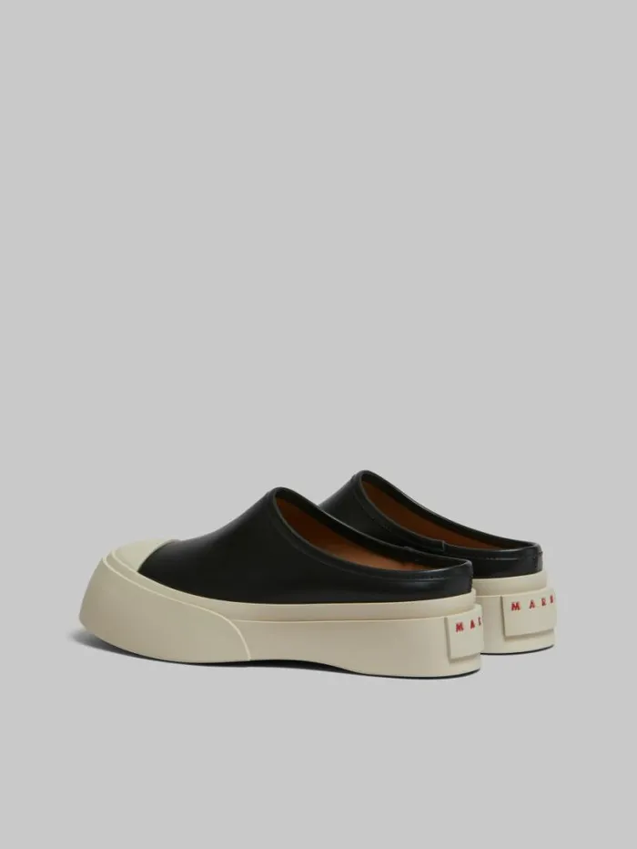 Women Marni Pablo Black Leather Pablo Sabot
