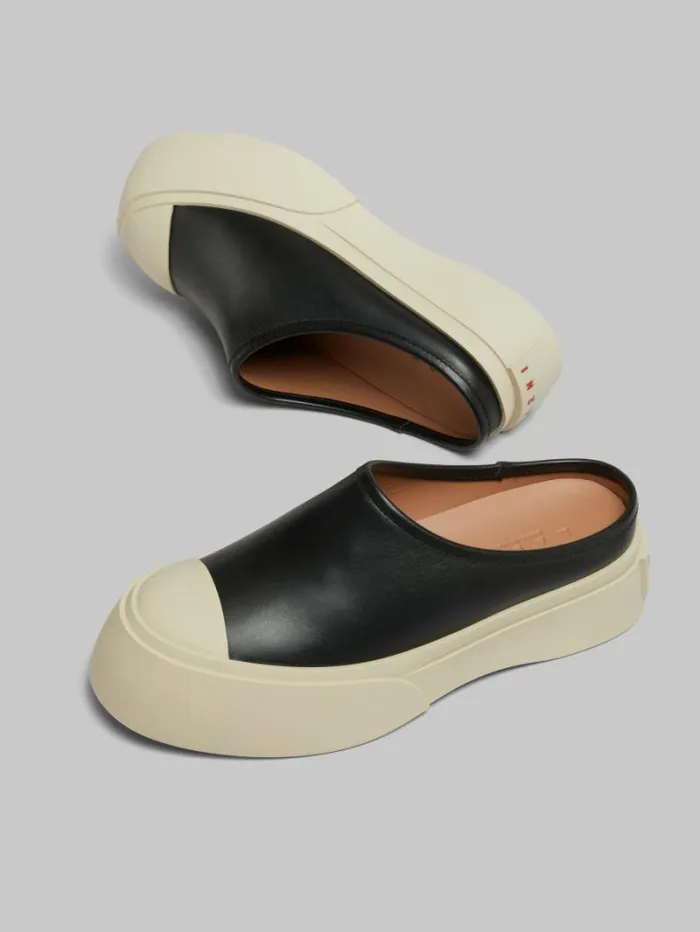 Women Marni Pablo Black Leather Pablo Sabot
