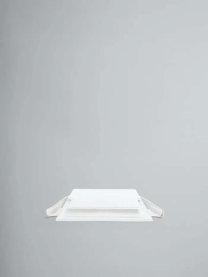 Women Marni Shoulder Bags Mini Trunkoise Bag In Smooth White Leather