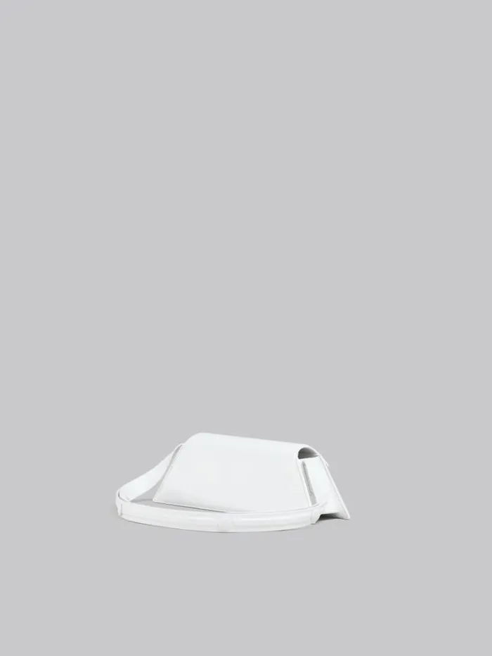 Women Marni Shoulder Bags Mini Trunkoise Bag In Smooth White Leather