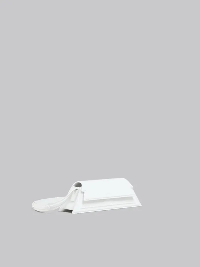 Women Marni Shoulder Bags Mini Trunkoise Bag In Smooth White Leather