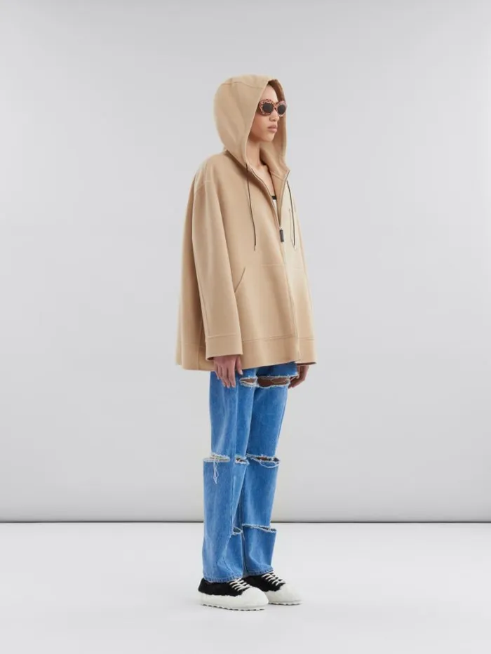 Women Marni Tops and Tshirts White Ribbed Cotton Tank Top With Marni Mending