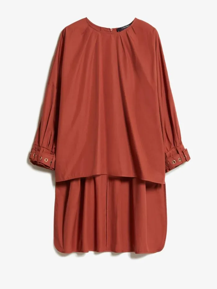 Women Max Mara Blouses Soft Cotton Shirt Red