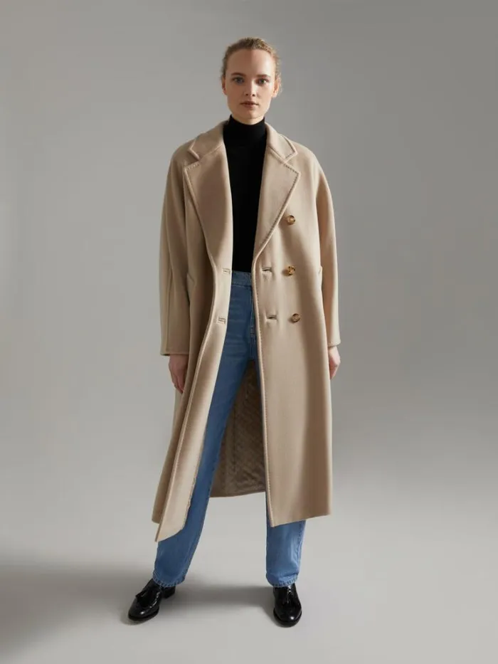 Women Max Mara Coats 101801 Icon Coat Sand