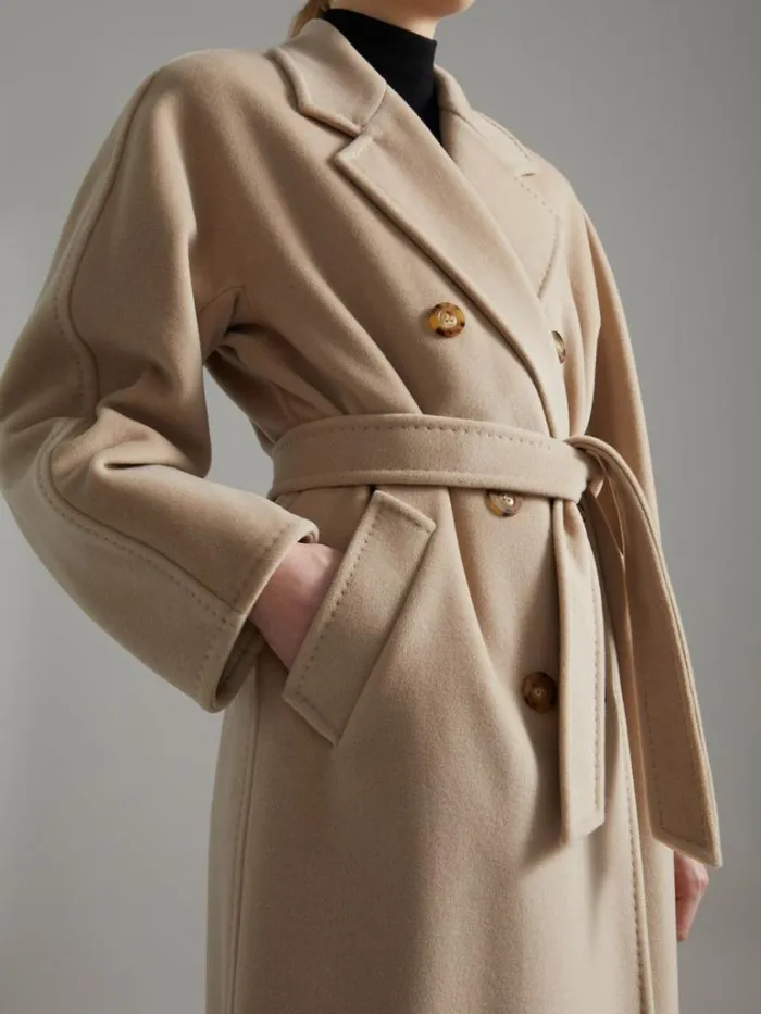 Women Max Mara Coats 101801 Icon Coat Sand