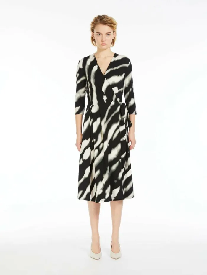 Women Max Mara Dresses Fluid Jersey Dress Black