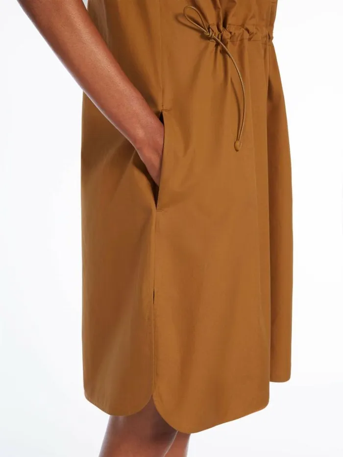 Women Max Mara Dresses Poplin Shirt Dress Tobacco