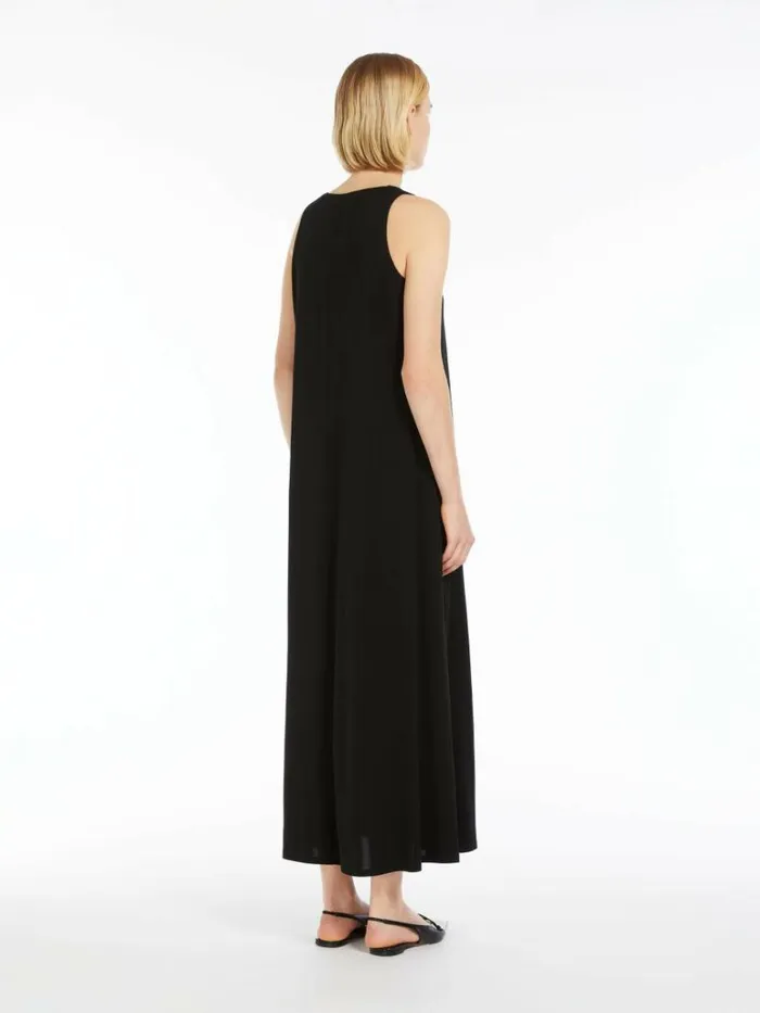 Women Max Mara Dresses Stretch Jersey Aline Dress Black