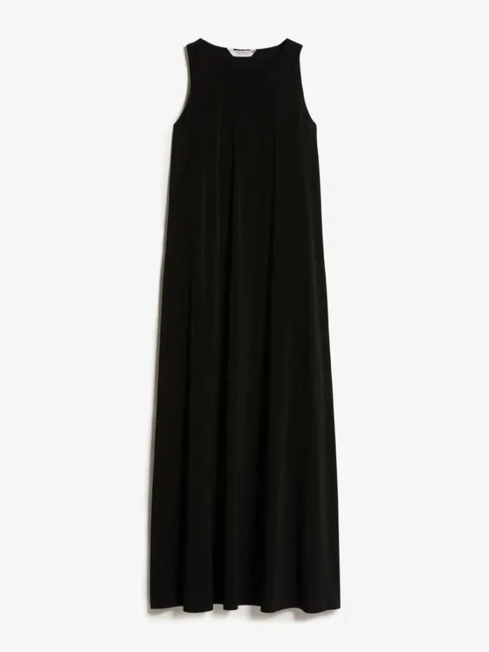 Women Max Mara Dresses Stretch Jersey Aline Dress Black