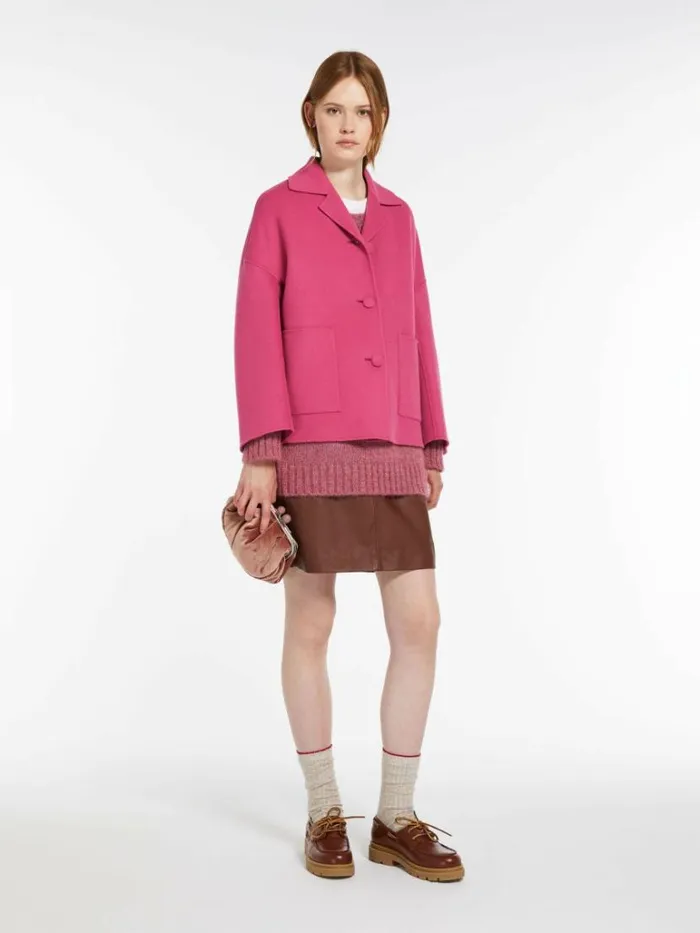 Women Max Mara Jackets And Blazers Wool Jacket Fuchsia