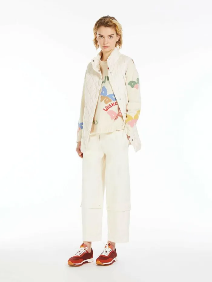 Women Max Mara Knitwear Cotton Inlay Sweater White