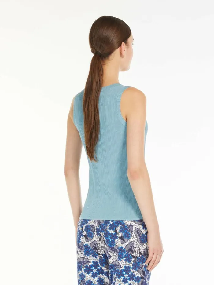 Women Max Mara Knitwear Viscose Vest Top Water