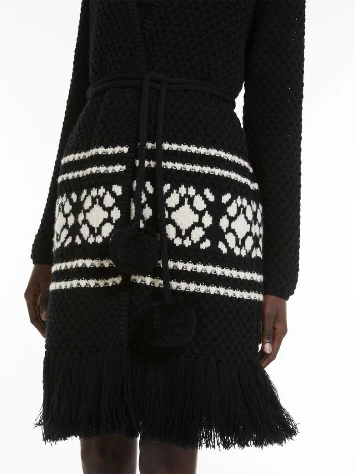Women Max Mara Knitwear Wool And Cashmere Cardigan Black