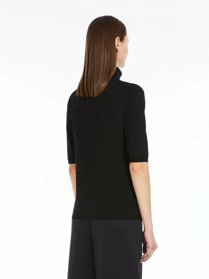 Women Max Mara Knitwear Wool Turtleneck Black