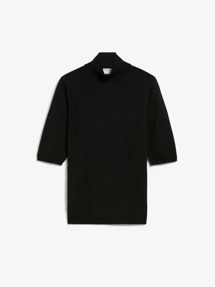 Women Max Mara Knitwear Wool Turtleneck Black