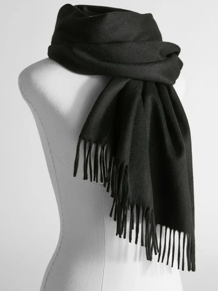 Women Max Mara Scarves And Foulards Camelhair Stole Black