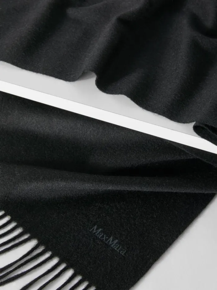 Women Max Mara Scarves And Foulards Camelhair Stole Black