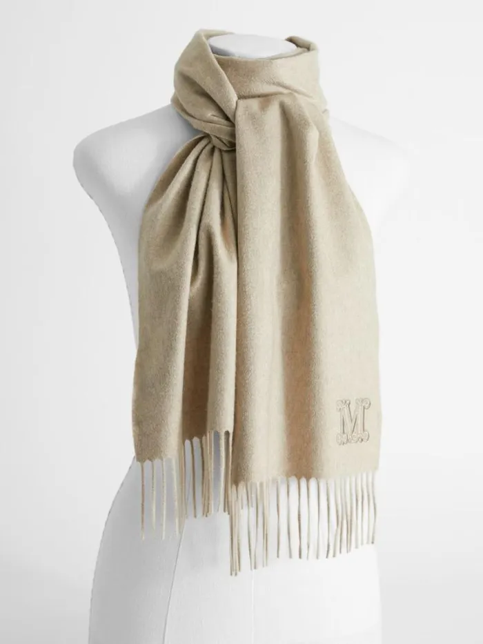 Women Max Mara Scarves And Foulards Cashmere Stole Sand