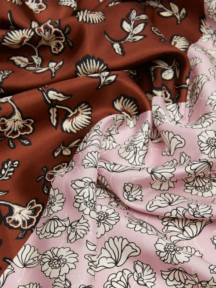 Women Max Mara Scarves And Foulards Silk Twill Scarf Tobacco