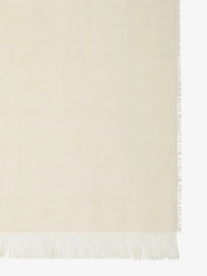 Women Max Mara Scarves And Foulards Wool Cotton And Silk Stole Sand