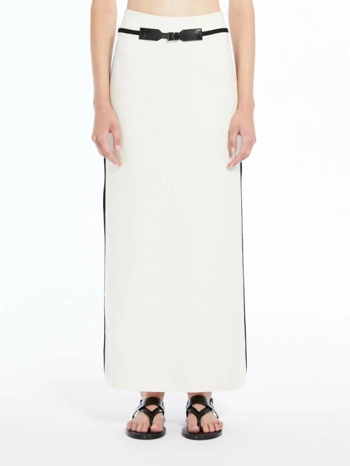 Women Max Mara Skirts Cotton Yarn Skirt Ivory