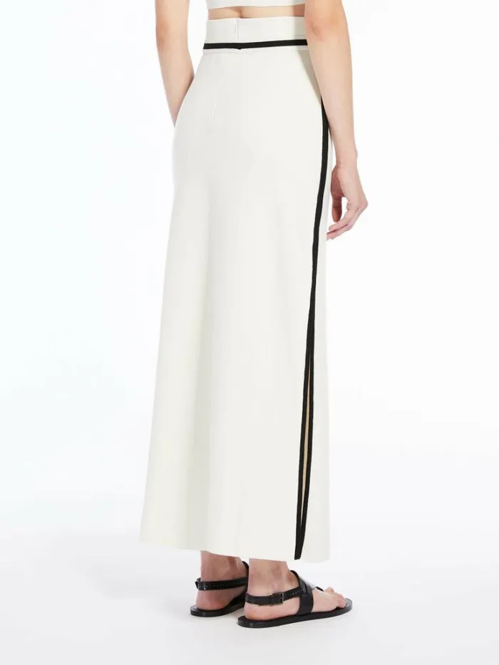 Women Max Mara Skirts Cotton Yarn Skirt Ivory