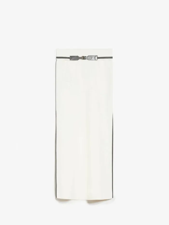 Women Max Mara Skirts Cotton Yarn Skirt Ivory