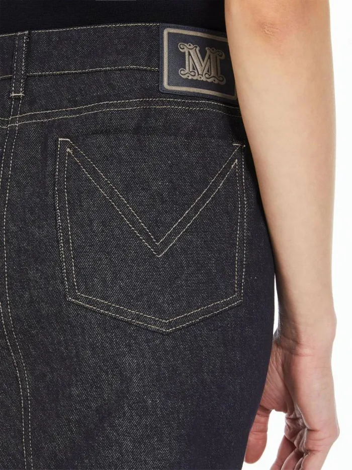 Women Max Mara Skirts Denim Mini Skirt Ultramarine