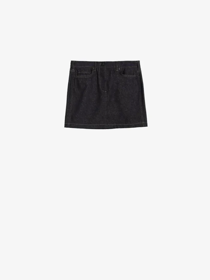 Women Max Mara Skirts Denim Mini Skirt Ultramarine